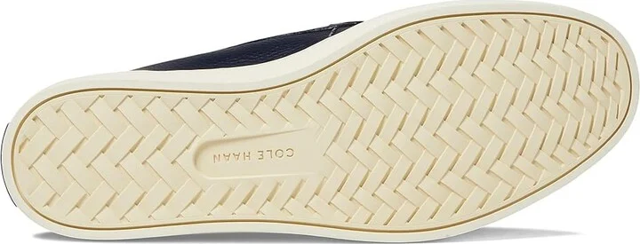 Cole Haan Pinch Weekender Penny Textured Men's Lace-up Boots Navy Blazer Pebbled Leather/Ivory : 8 D - Medium - Image 3