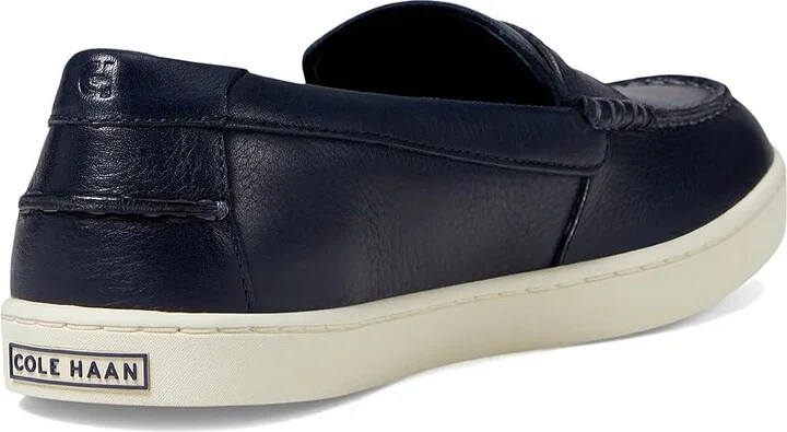 Cole Haan Pinch Weekender Penny Textured Men's Lace-up Boots Navy Blazer Pebbled Leather/Ivory : 8 D - Medium - Image 4