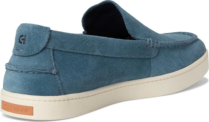 Cole Haan Pinch Weekender Venetians Men's Lace-up Boots China Blue Suede/Ivory : 7.5 D - Medium, Leather - Image 4