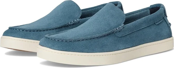 Cole Haan Pinch Weekender Venetians Men's Lace-up Boots China Blue Suede/Ivory : 7.5 D - Medium, Leather