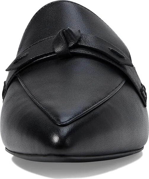 Cole Haan Piper Bow Mule Women's Flat Shoes Black Leather : 7.5 B - Medium - Image 2