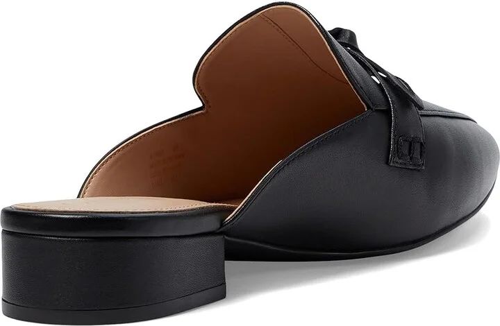 Cole Haan Piper Bow Mule Women's Flat Shoes Black Leather : 7.5 B - Medium - Image 4