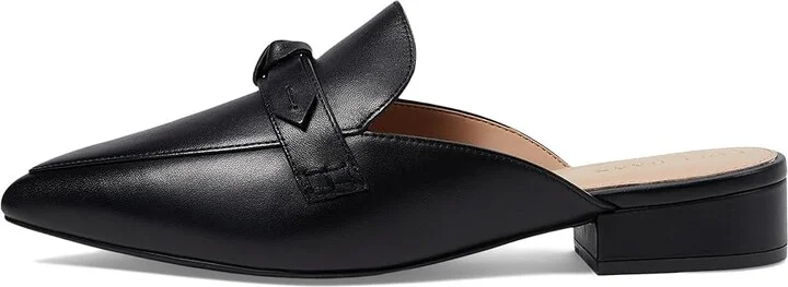 Cole Haan Piper Bow Mule Women's Flat Shoes Black Leather : 7.5 B - Medium - Image 6