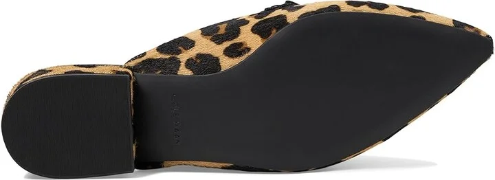 Cole Haan Piper Bow Mule Women's Flat Shoes Leopard Haircalf Print : 7.5 B - Medium, Leather - Image 3