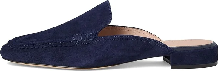 Cole Haan Pollina Scalloped Mule Loafers Women's Shoes Midnight Moon Suede : 5 B - Medium, Leather - Image 6
