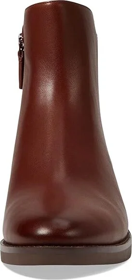 Cole Haan Ramona Ankle Bootie Waterproof Women's Boots Dark Cuoio Leather Waterproof : 11 B - Medium, Leather/Rubber - Image 2