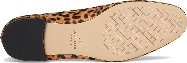 Cole Haan Skylar Ballet Flats Women's Shoes Leopard Print Haircalf/Black Leather : 5 B - Medium - Image 3