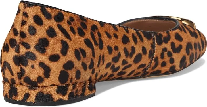 Cole Haan Skylar Ballet Flats Women's Shoes Leopard Print Haircalf/Black Leather : 5 B - Medium - Image 4