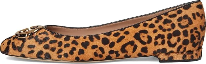 Cole Haan Skylar Ballet Flats Women's Shoes Leopard Print Haircalf/Black Leather : 5 B - Medium - Image 6