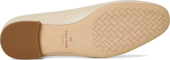 Cole Haan Skylar Ballet Flats Women's Shoes Oat Lizard Print Leather : 10 B - Medium - Image 3