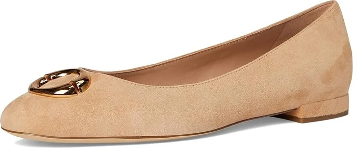 Cole Haan Skylar Ballet Flats Women's Shoes Tuscan Suede : 9 B - Medium, Leather - Image 5