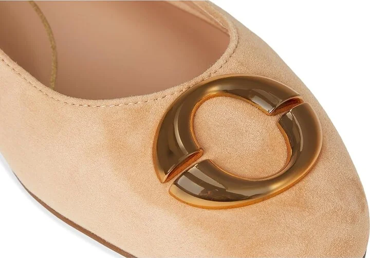 Cole Haan Skylar Ballet Flats Women's Shoes Tuscan Suede : 9 B - Medium, Leather - Image 7