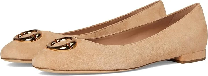 Cole Haan Skylar Ballet Flats Women's Shoes Tuscan Suede : 9 B - Medium, Leather