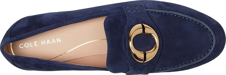 Cole Haan Skylar Loafers Women's Shoes Midnight Moon Suede : 11 B - Medium, Leather - Image 2