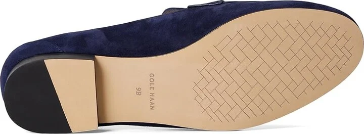 Cole Haan Skylar Loafers Women's Shoes Midnight Moon Suede : 11 B - Medium, Leather - Image 3