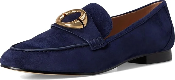 Cole Haan Skylar Loafers Women's Shoes Midnight Moon Suede : 11 B - Medium, Leather - Image 5