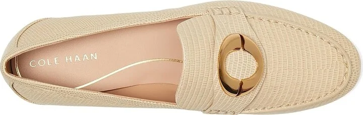 Cole Haan Skylar Loafers Women's Shoes Oat Lizard Print Leather : 6 B - Medium - Image 2