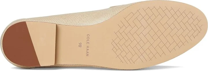 Cole Haan Skylar Loafers Women's Shoes Oat Lizard Print Leather : 6 B - Medium - Image 3
