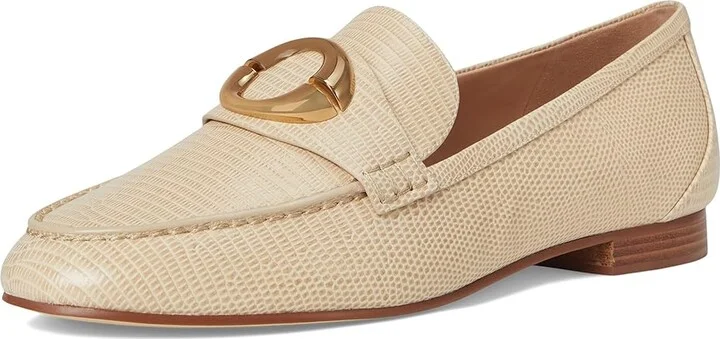 Cole Haan Skylar Loafers Women's Shoes Oat Lizard Print Leather : 6 B - Medium - Image 5