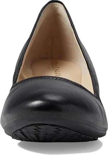 Cole Haan Sloane Wedge Women's Shoes Black Leather : 10 B - Medium, Leather/Synthetic - Image 2