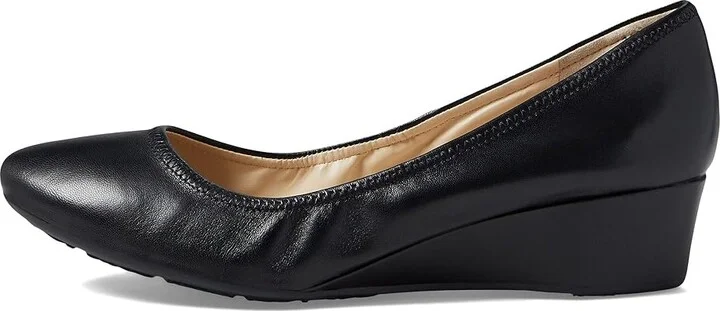 Cole Haan Sloane Wedge Women's Shoes Black Leather : 10 B - Medium, Leather/Synthetic - Image 5