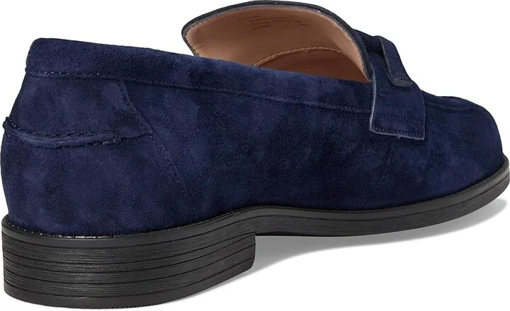 Cole Haan Stassi Bow Loafers Women's Shoes Midnight Moon Suede : 5 B - Medium, Leather - Image 4