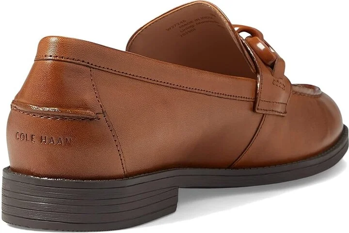 Cole Haan Stassi Chain Loafer Women's Shoes Pecan Leather : 5 B - Medium - Image 4