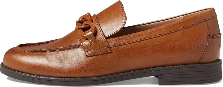 Cole Haan Stassi Chain Loafer Women's Shoes Pecan Leather : 5 B - Medium - Image 6
