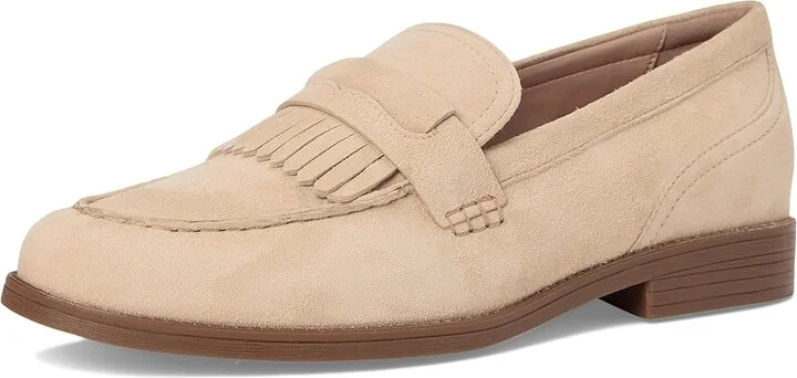 Cole Haan Stassi Kiltie Loafers Women's Shoes Oat Suede : 6.5 B - Medium, Synthetic - Image 5
