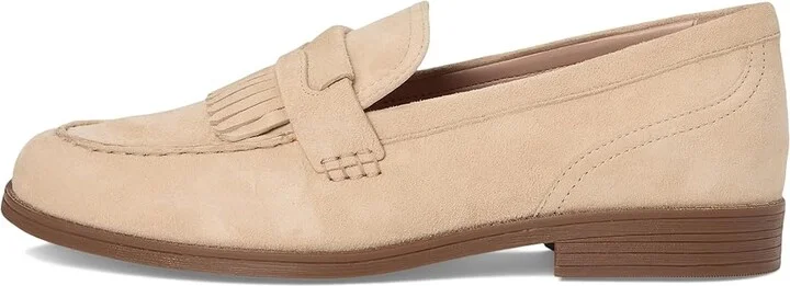 Cole Haan Stassi Kiltie Loafers Women's Shoes Oat Suede : 6.5 B - Medium, Synthetic - Image 6