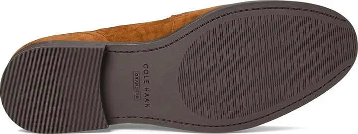 Cole Haan Stassi Kiltie Loafers Women's Shoes Tobacco Suede : 6 B - Medium, Synthetic - Image 3