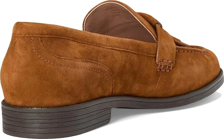 Cole Haan Stassi Kiltie Loafers Women's Shoes Tobacco Suede : 6 B - Medium, Synthetic - Image 4