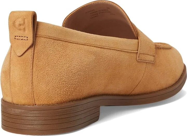 Cole Haan Stassi Penny Loafers Women's Shoes Biscuit Suede : 9.5 B - Medium, Leather - Image 4