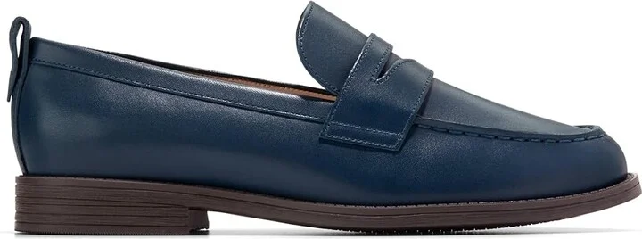 Cole Haan Stassi Penny Loafers Women's Shoes Blue Wing Teal Leather : 5.5 B - Medium - Image 7
