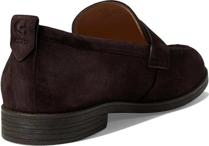 Cole Haan Stassi Penny Loafers Women's Shoes Dark Choco Suede : 5.5 C - Wide, Leather - Image 4