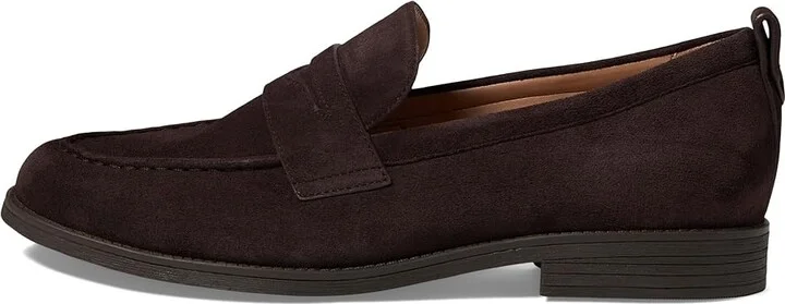 Cole Haan Stassi Penny Loafers Women's Shoes Dark Choco Suede : 5.5 C - Wide, Leather - Image 6