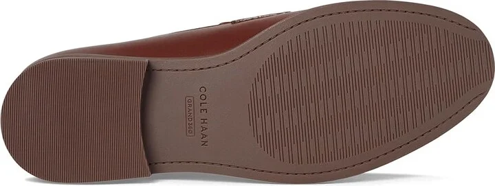 Cole Haan Stassi Penny Loafers Women's Shoes Dark Cuoio/Mahogany : 5.5 C - Wide, Leather - Image 3