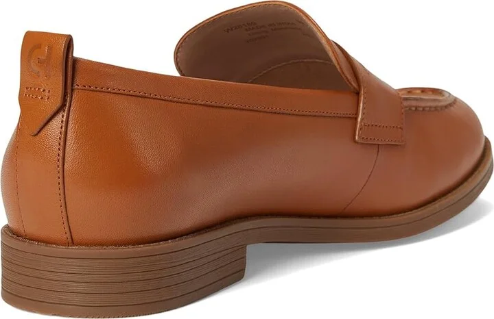 Cole Haan Stassi Penny Loafers Women's Shoes Pecan Leather : 10 B - Medium - Image 4
