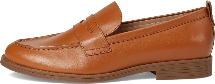 Cole Haan Stassi Penny Loafers Women's Shoes Pecan Leather : 10 B - Medium - Image 6