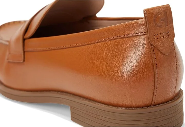 Cole Haan Stassi Penny Loafers Women's Shoes Pecan Leather : 10 B - Medium - Image 7