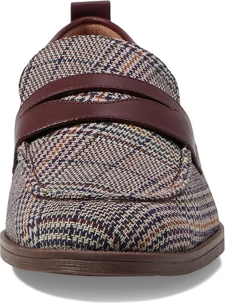 Cole Haan Stassi Penny Loafers Women's Shoes Plaid Textle : 6 B - Medium, Leather - Image 5