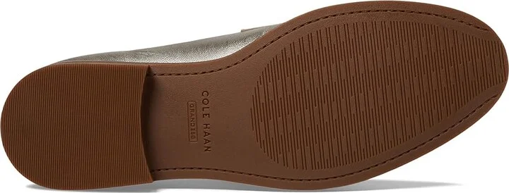 Cole Haan Stassi Penny Loafers Women's Shoes Soft Gold Leather : 9 B - Medium - Image 3
