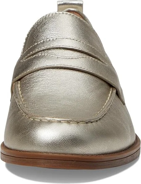 Cole Haan Stassi Penny Loafers Women's Shoes Soft Gold Leather : 9 B - Medium - Image 5