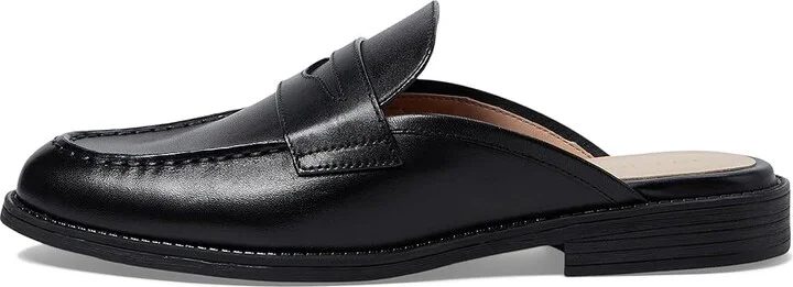Cole Haan Stassi Penny Mule Women's Flat Shoes Black Leather : 7.5 B - Medium - Image 6