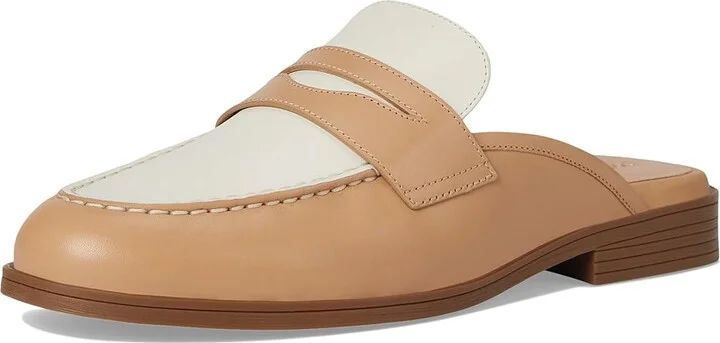 Cole Haan Stassi Penny Mule Women's Flat Shoes Tuscan Sand/Ivory Leather : 6 B - Medium - Image 5