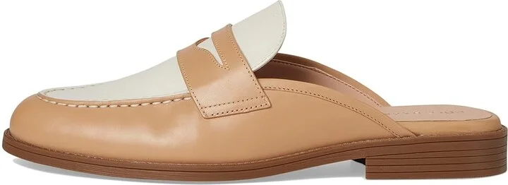 Cole Haan Stassi Penny Mule Women's Flat Shoes Tuscan Sand/Ivory Leather : 6 B - Medium - Image 6