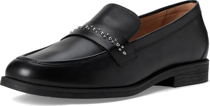 Cole Haan Stephie Embellished Loafers Women's Flat Shoes Black Leather : 5 B - Medium - Image 5