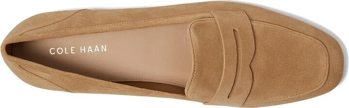 Cole Haan Tarese Soft Loafers Women's Flat Shoes Blush Tan Suede : 9.5 B - Medium, Leather - Image 2