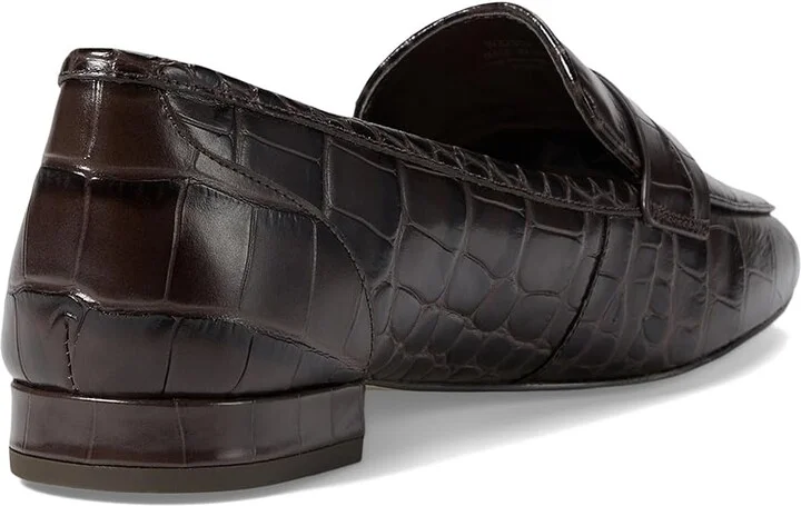 Cole Haan Tarese Soft Loafers Women's Flat Shoes Dark Chocolate Croc Print Leather : 5 B - Medium - Image 4