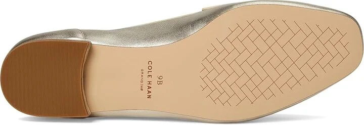 Cole Haan Tarese Soft Loafers Women's Flat Shoes Soft Gold Leather : 8 B - Medium - Image 3